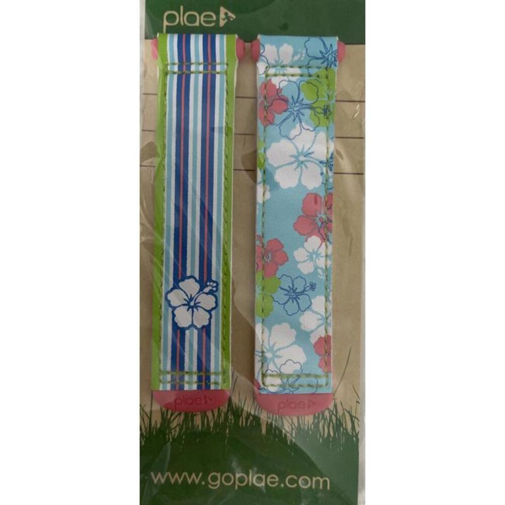 NEW plae Striped Floral Suede set of 2 Tabs Girl Toddler Large